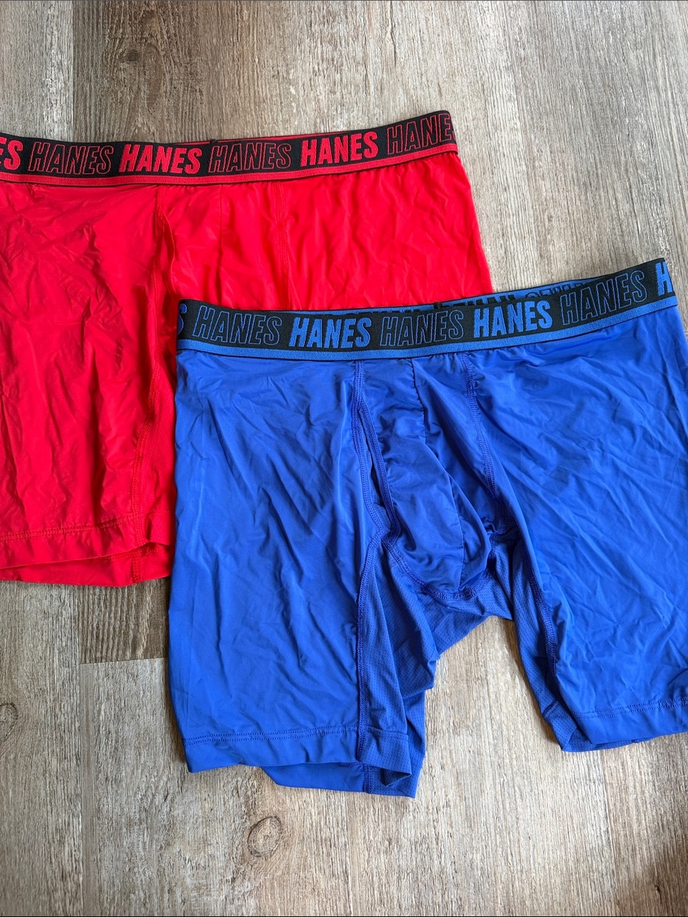 Hanes | Men's Performance Boxer Briefs - Red & Blue